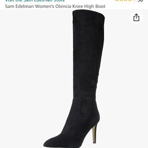 Sam Edelman Olencia Black Suede Boots
